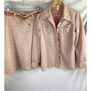 Kmart Vintage Skirt Suit Set Size Medium - Vintage 17/18